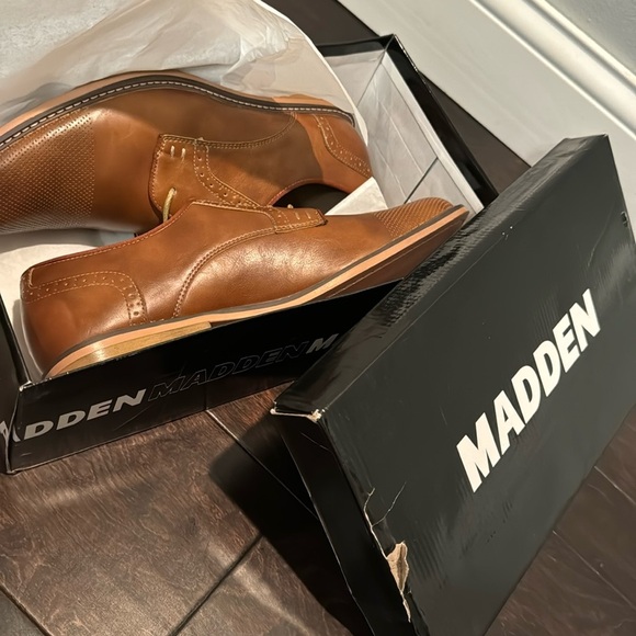 Madden men’s amit6 cognac Oxford loafer NIB 12 - Picture 2 of 9